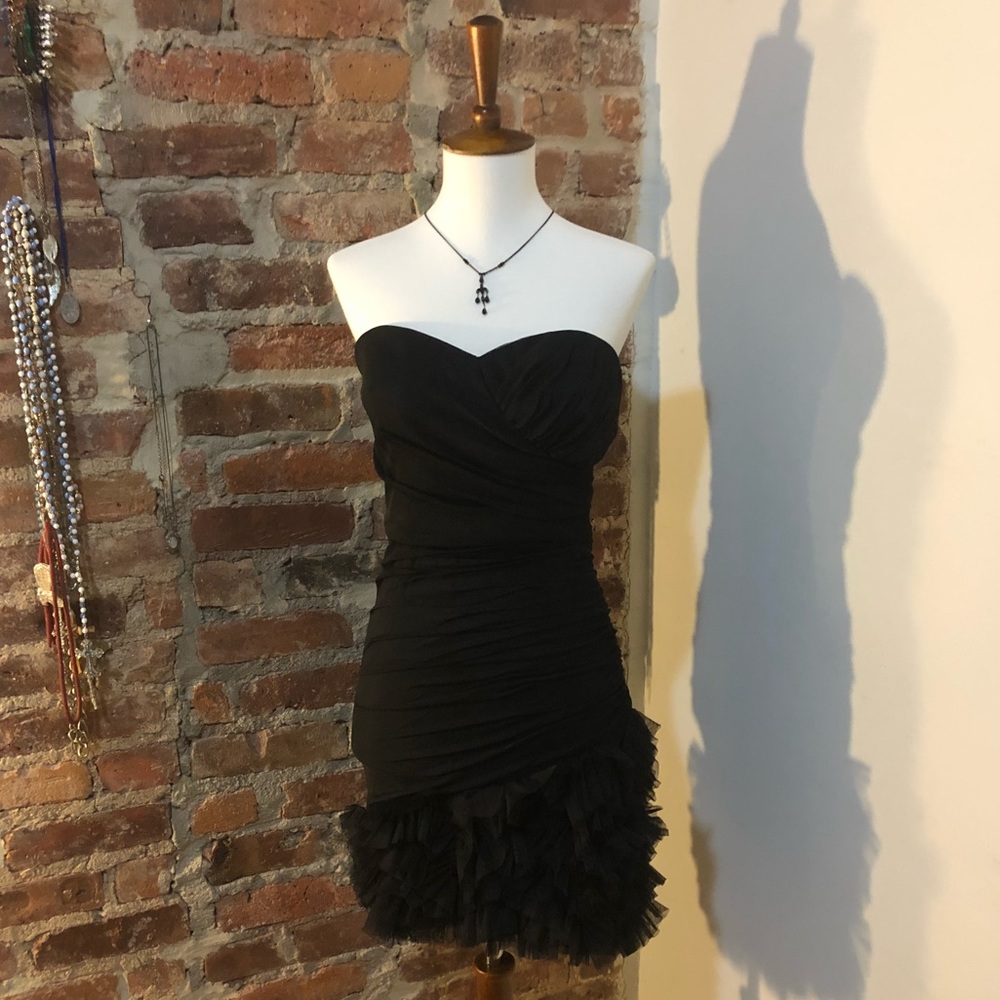 Ruched Mini Cocktail Dress